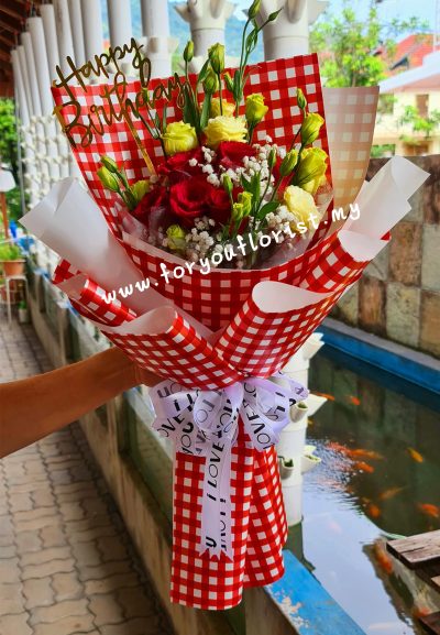 Bouquet 022 - Rose Eustomas