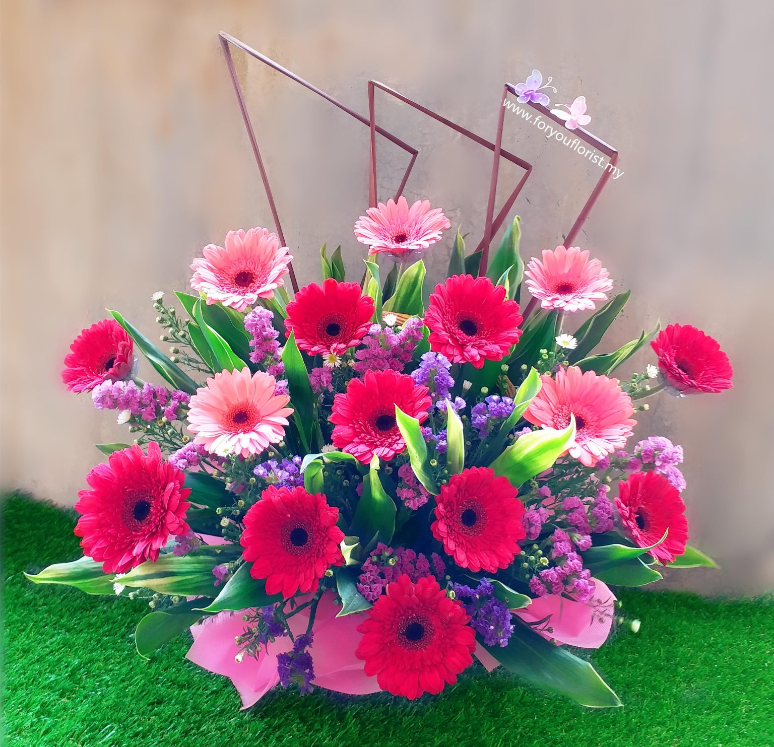 Opening Flowers Basket FB69