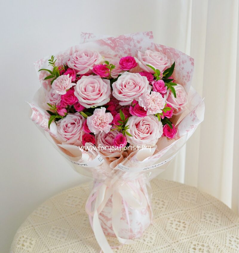 Bouquet 122 - Pink Rose