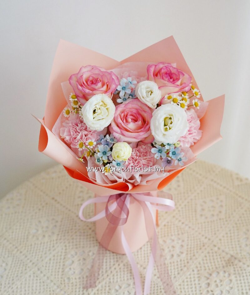 Bouquet 194 - Pink Rose Carnation