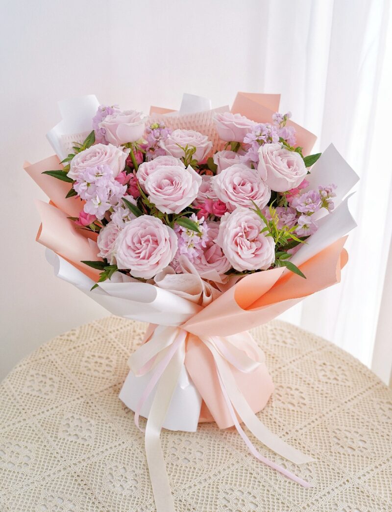 Bouquet 005 - Matthiola Pink Rose