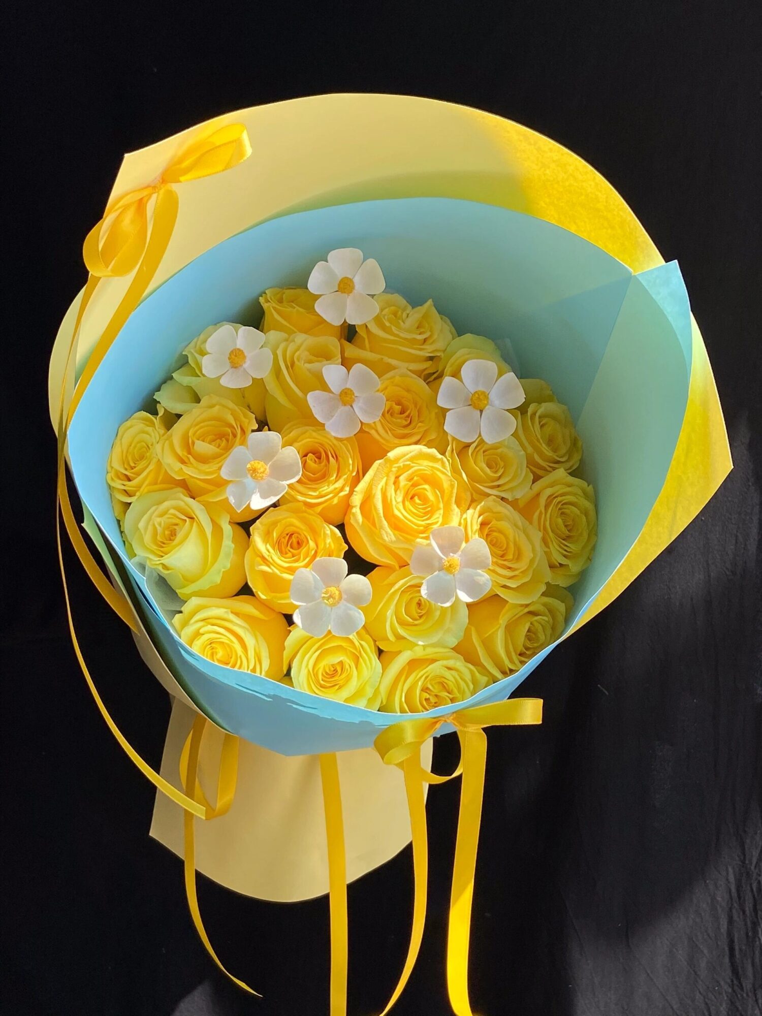 Bouquet 247 - 20 Yellow Rose - Image 2