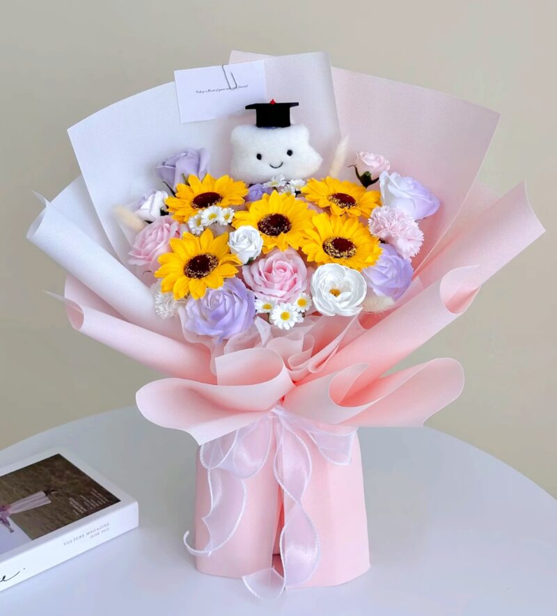 Graduation Soap Rose Bouquet 3