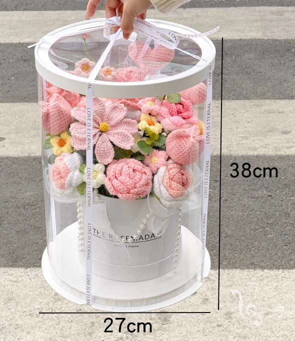Knit Flower in Box