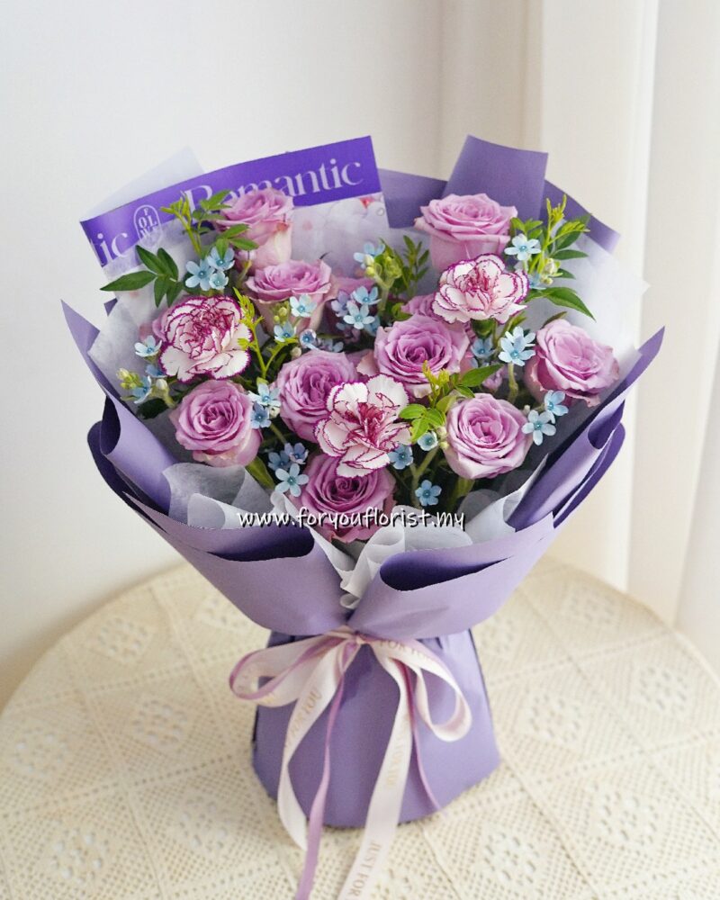 Bouquet 243 - Purple Rose