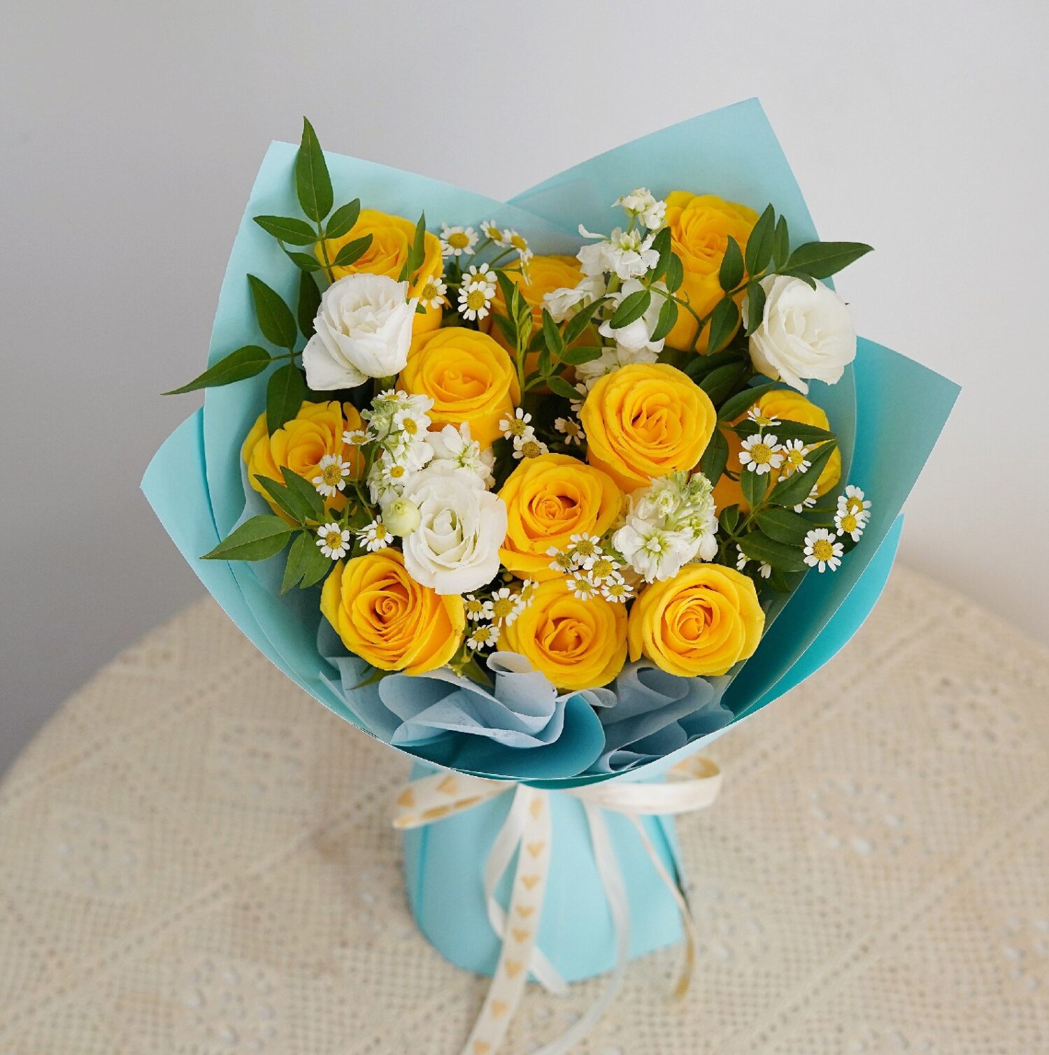 Bouquet 068 - Yellow Rose - Image 2