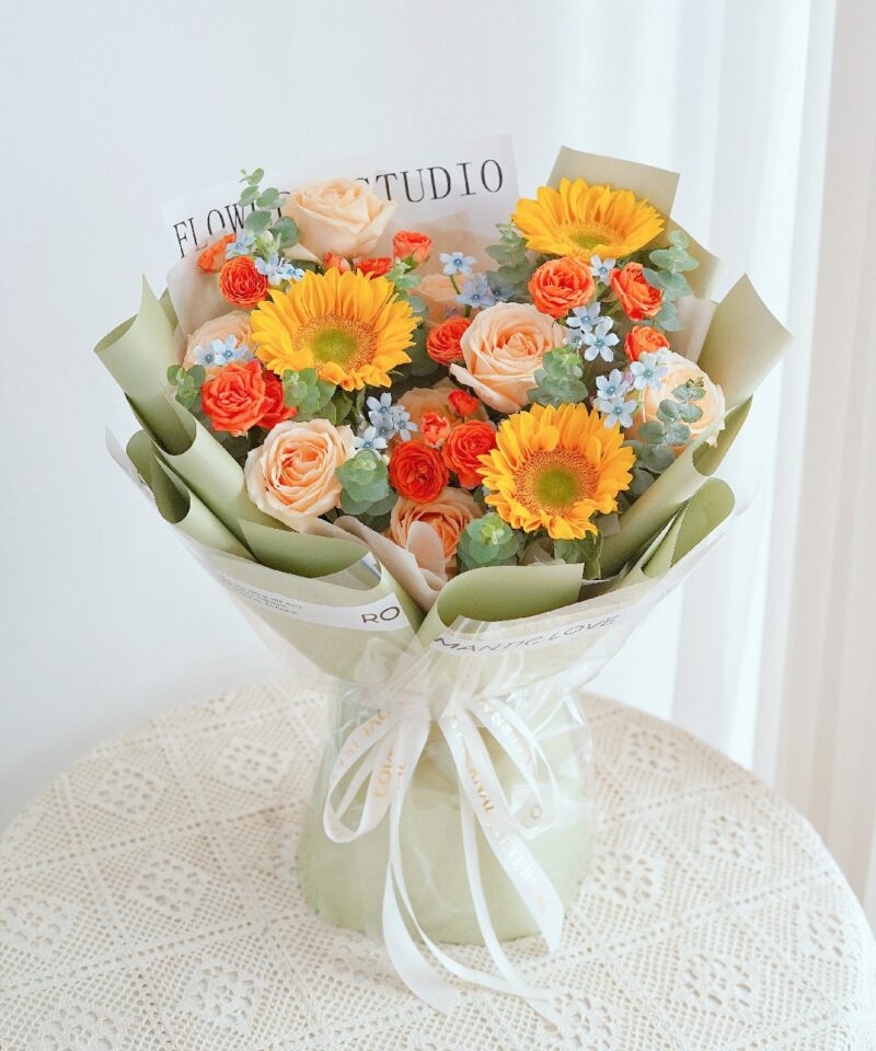 Bouquet 207 - Sunflower Rose